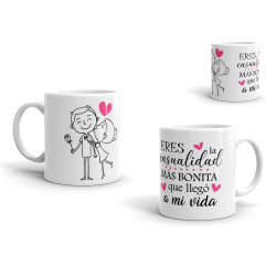 Taza eres la casualidad mas bonita