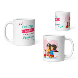 Taza contigo recorreira el mundo entero