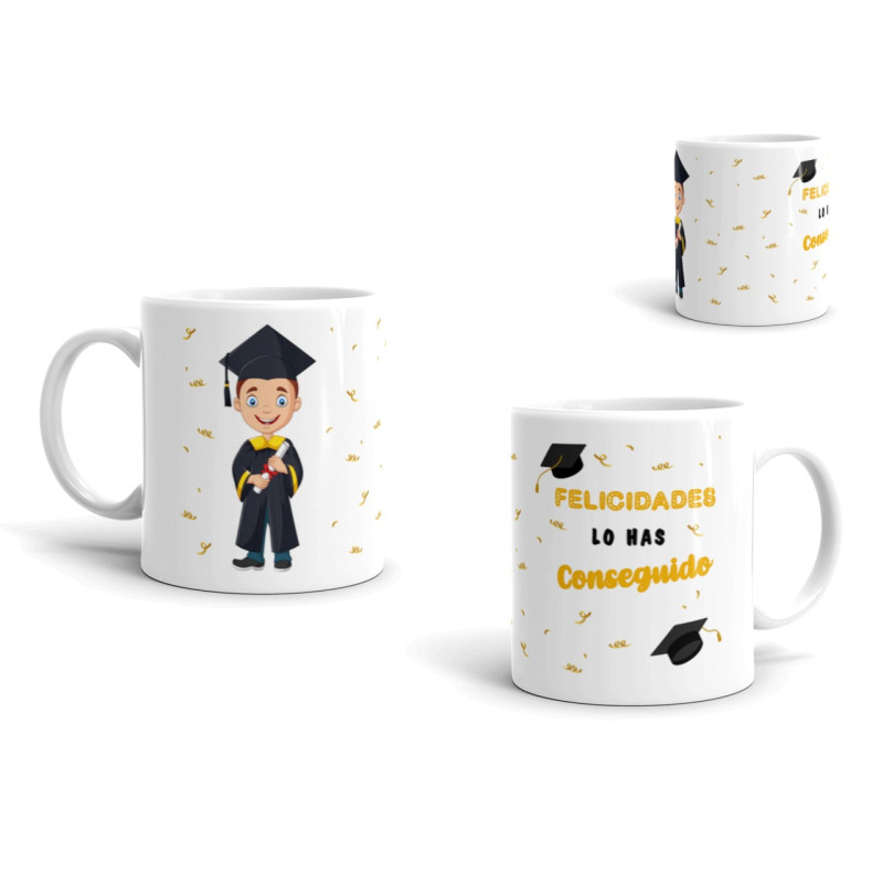 Taza niño graduación