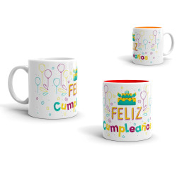 Taza feliz cumpleaños locura