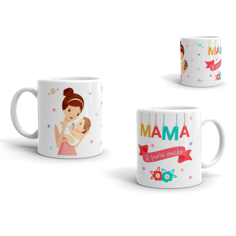 Taza mama te quiero mucho