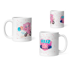 Taza elefante Feliz día
