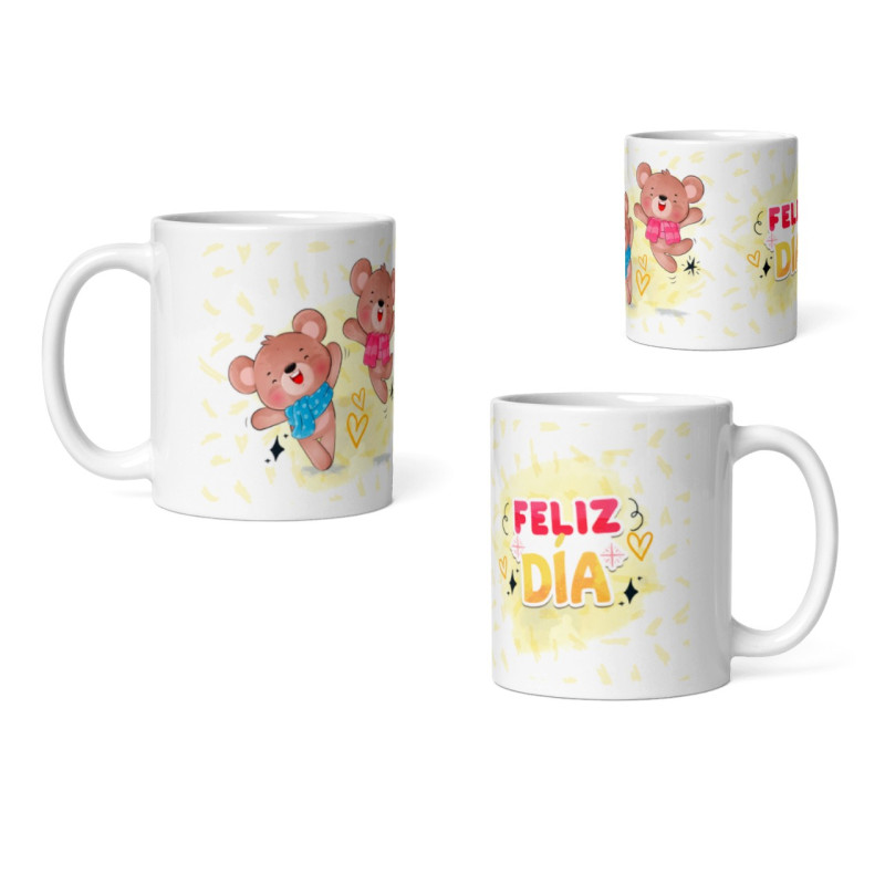 Taza ositos Feliz día