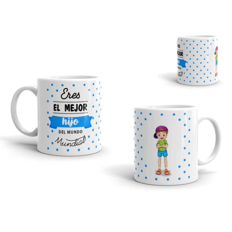 Taza eres el mejor hijo del mundo mundial