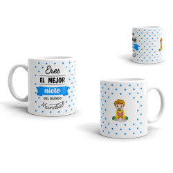 Taza eres el mejor nieto del mundo mundial