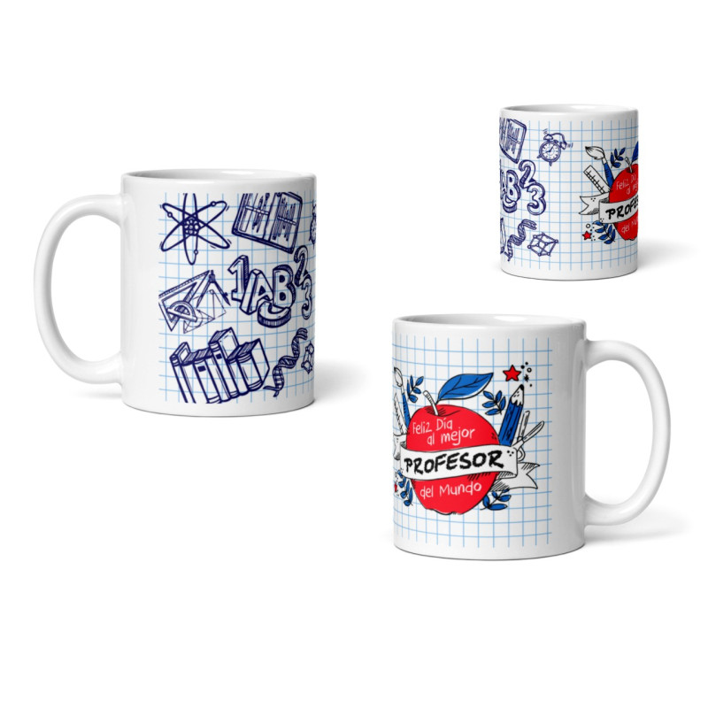 Taza feliz día al mejor profesor