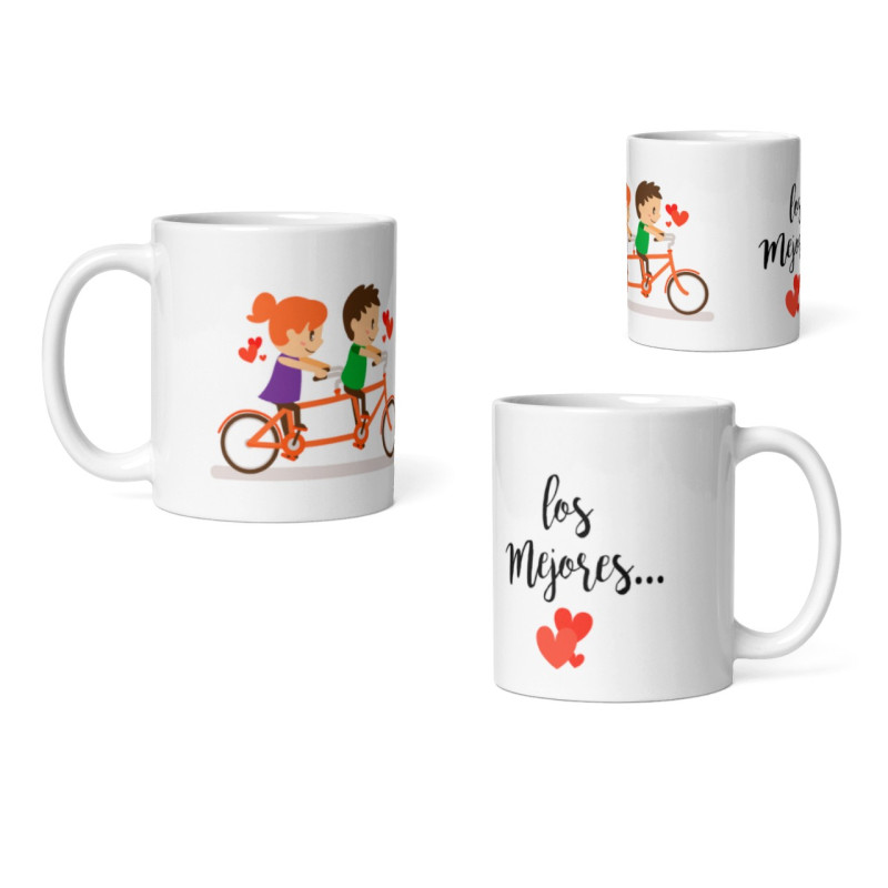 Taza los mejores pareja bicicleta