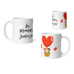 Taza los momentos juntos son pareja globo
