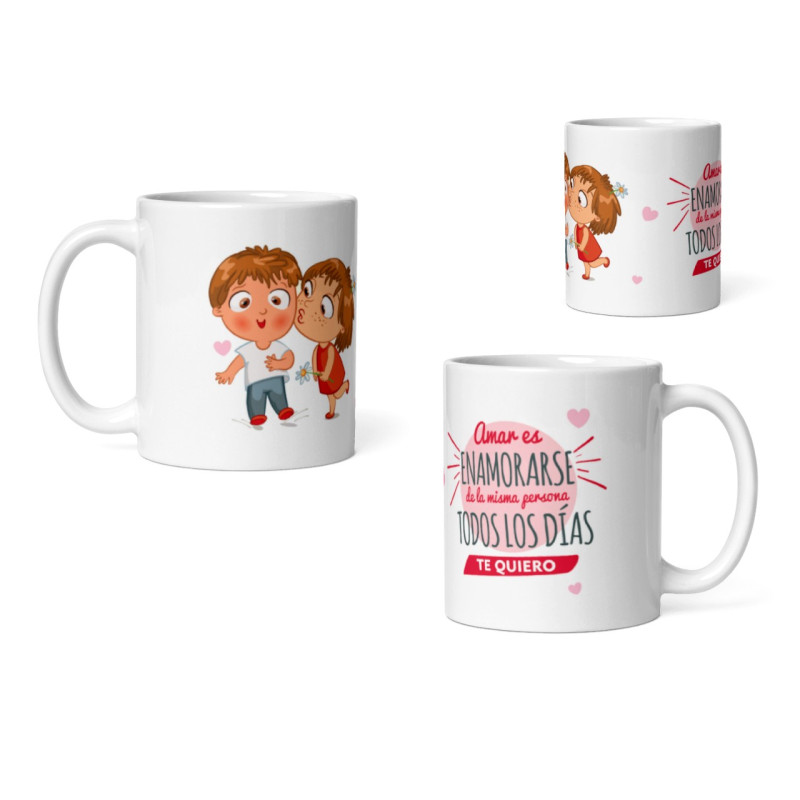 Taza amar es enamorarse de la misma persona
