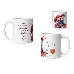 Taza mi lugar favotiro es a tu lado