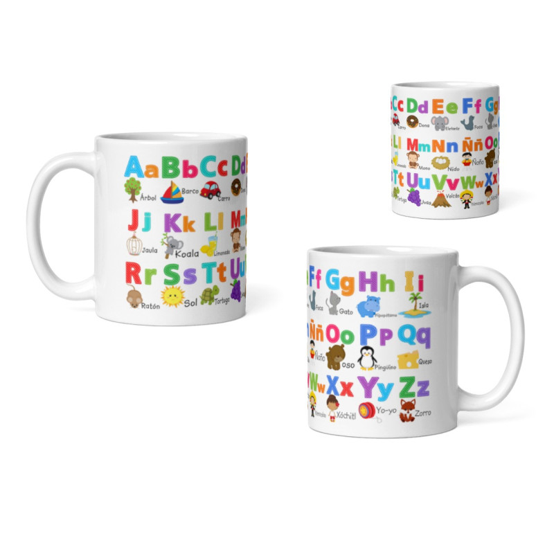 Taza aprende el abecedario