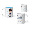 Taza niño comunión marinero blanco