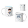 Taza niño comunión marinero blanco con nombre