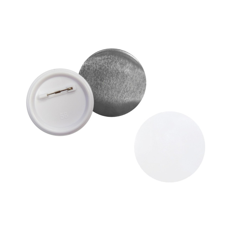 Chapa alfiler 58 MM (100 uds.)