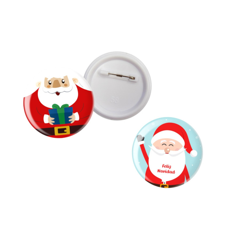 Chapa alfiler Papá Noel