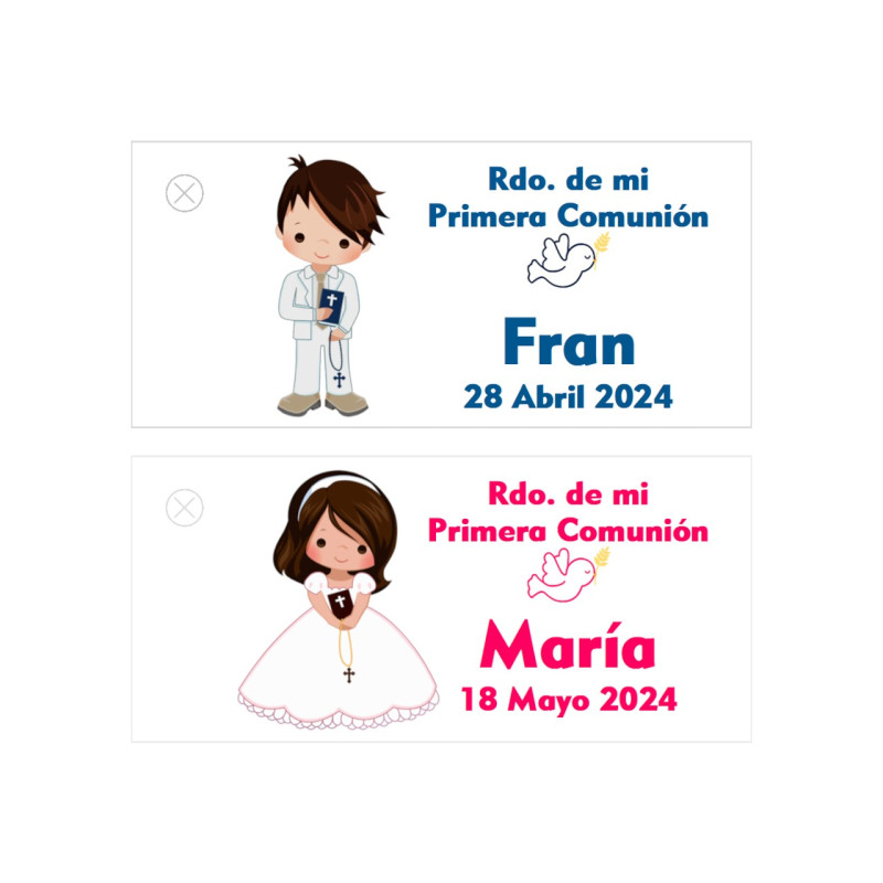 Tarjetas impresas de Comunión