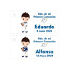 Tarjetas impresas Comunión marinero
