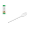 Cuchara de plástico 16,5 cm. PS blanco (20 uds.)