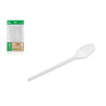 Cuchara de plástico 16,5 cm. PS blanco (100 uds.)