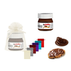 Bote mini nutella (25 g) + bolsa de tul (9966)*