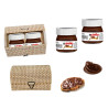 2 botes mini nutella 25 g + caja madera (8519)*