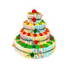 Tarta de golosinas 4 bases R. (36 x 32 cm.)