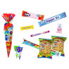 Bolsa cono con golosinas premium (20 x 40 cm.)