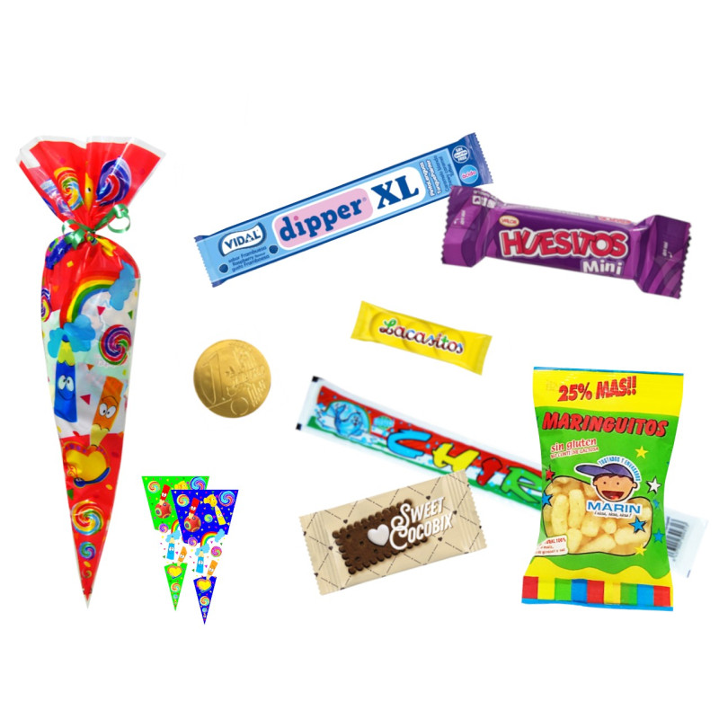 Bolsa cono con golochoco (20 x 40 cm.)