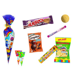 Bolsa cono con golochoco premium (20 x 40 cm.)