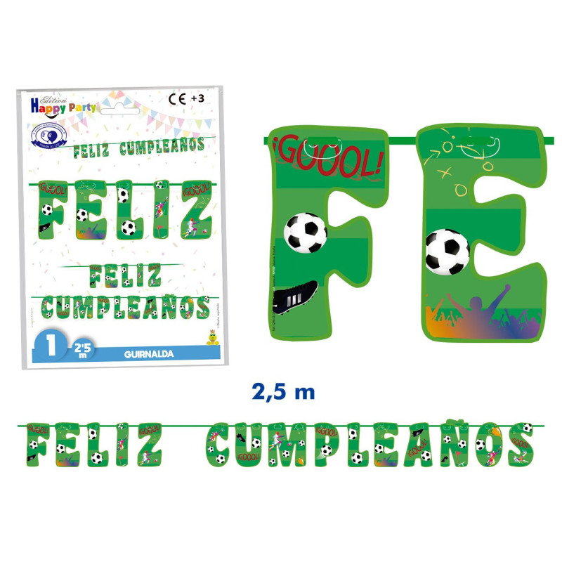 Guirnalda fútbol (2,5 mts.)