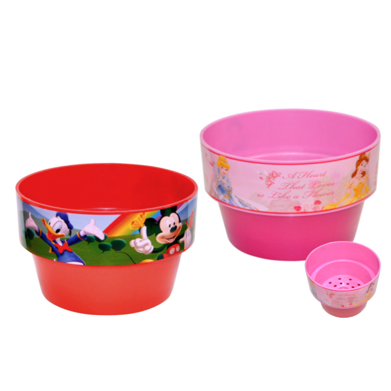 Cubo macetero pvc grande (13,5x10 cm.)