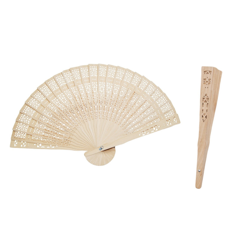 Abanico de madera (19 cm.)