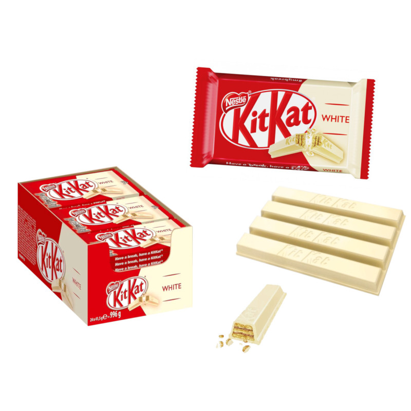 Kit kat chocolate blanco 41,5 g (12-24 uds.)