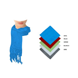 Pashmina de lino con flecos (160x55 cm.)
