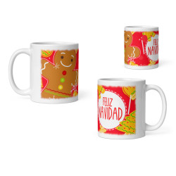 Taza jengibre Feliz Navidad