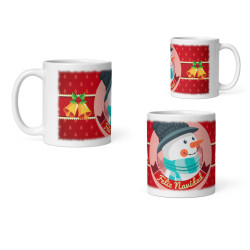 Taza muñeco de nieve Feliz Navidad