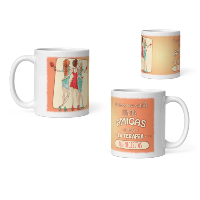 Taza a veces una salida con tus amgias