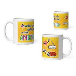 Taza gracias a la vida por nuestra amistad