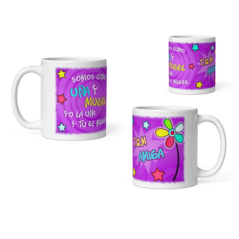 Taza somo uña y mugre amiga
