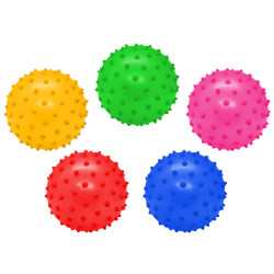 Pelota de pinchos colores pvc (10 cm. Ø)*