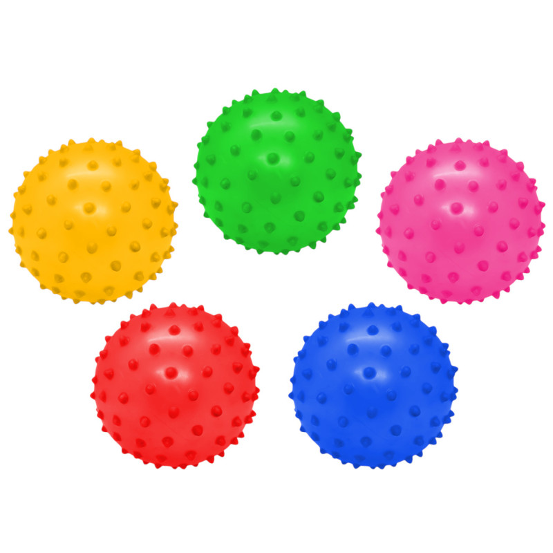 Pelota de pinchos colores pvc (10 cm. Ø)*