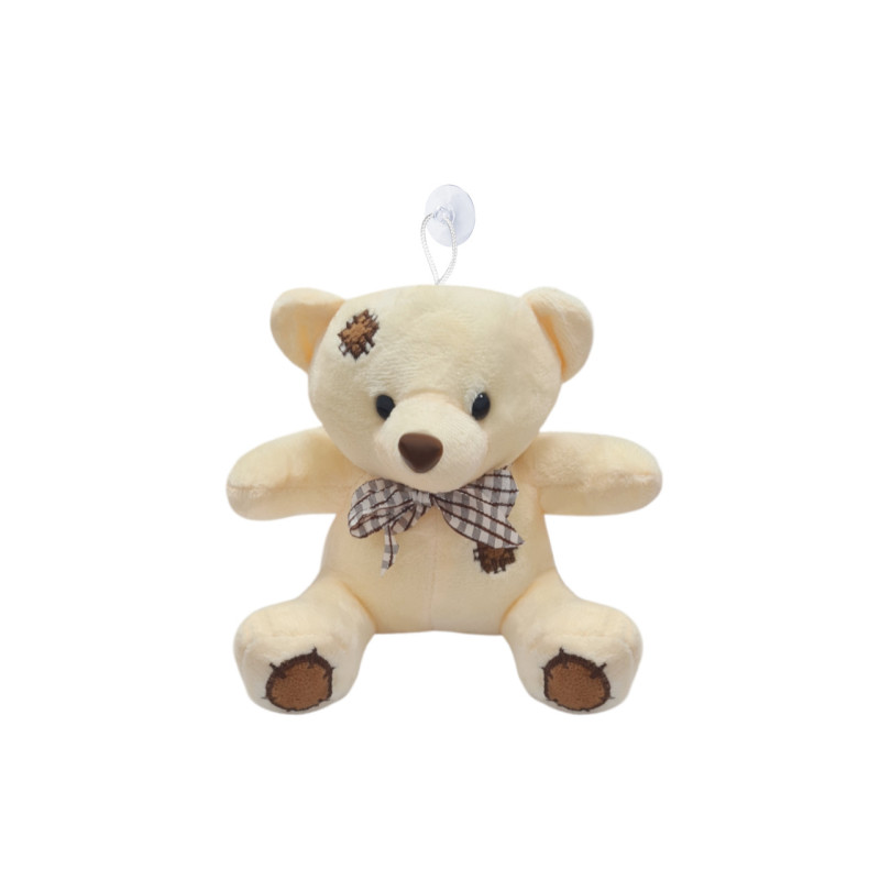 Peluche oso parches con ventosa (H: 18 cm.)