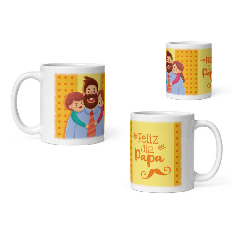 Taza feliz día papa
