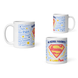 Taza mi héroe favorito se llama papá