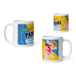 Taza padre te quiero mucho