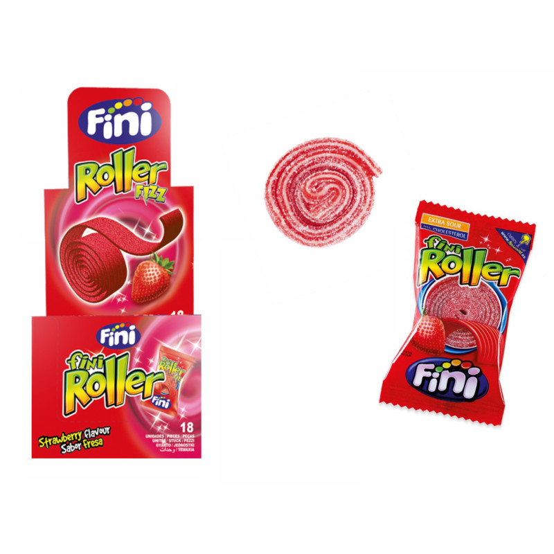 Roller fizz fresa Fini (18 unds.)