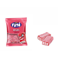 Ladrillos fresa pica rellenos Fini (90 g.)