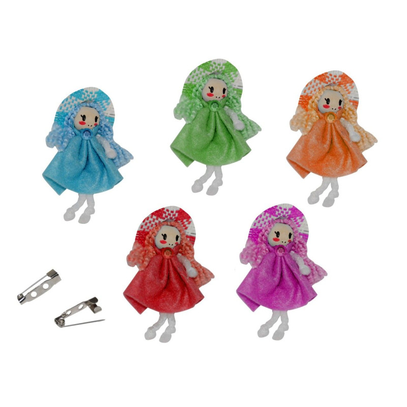 Broche de muñeca sombrero de paja (10 cm.)