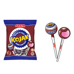 Kojak cola relleno de chicle 15 gr. Fiesta (7 unds.)