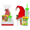 Botella Yani con golosinas + gorro papa noel